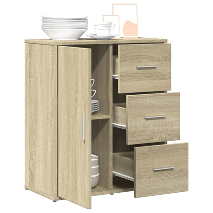 skænk 60x31x70 cm konstrueret træ sonoma-eg