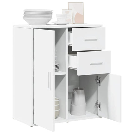 skænk 60x31x70 cm konstrueret træ hvid