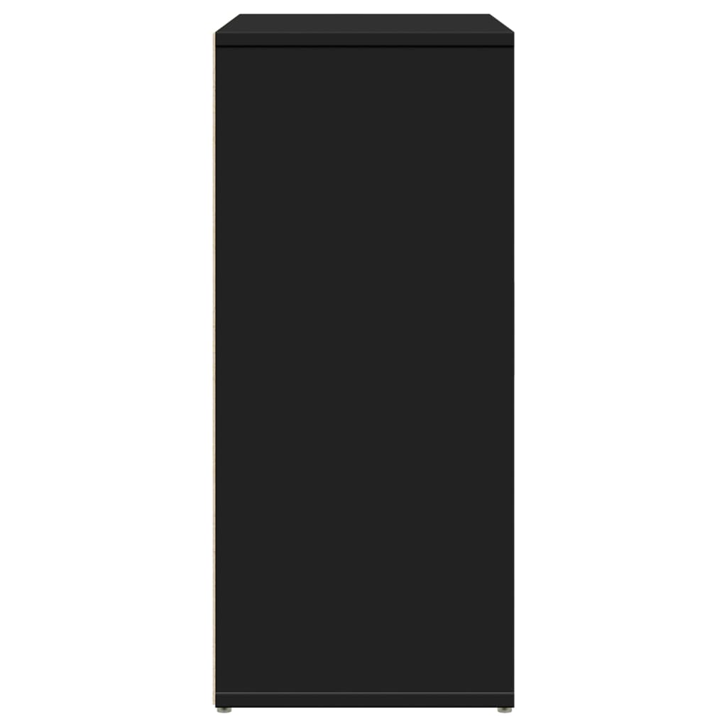 skænk 60x31x70 cm konstrueret træ sort