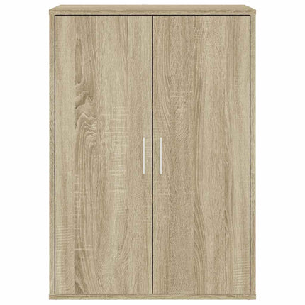 skab 60x31x84 cm konstrueret træ røget egetræsfarve