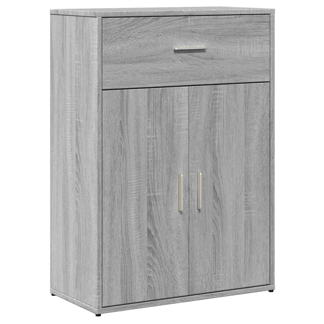 skænk 60x30x84 cm konstrueret træ grå sonoma-eg