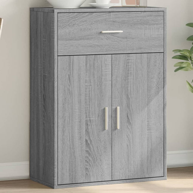 skænk 60x30x84 cm konstrueret træ grå sonoma-eg