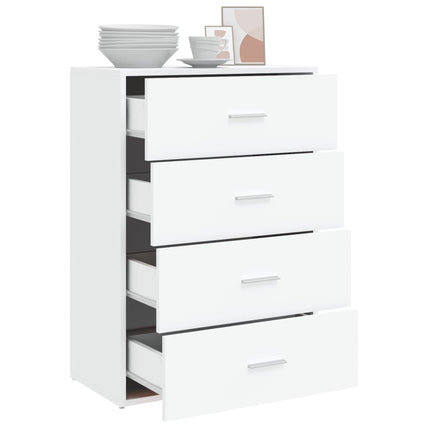 skab 60x31x84 cm konstrueret træ hvid
