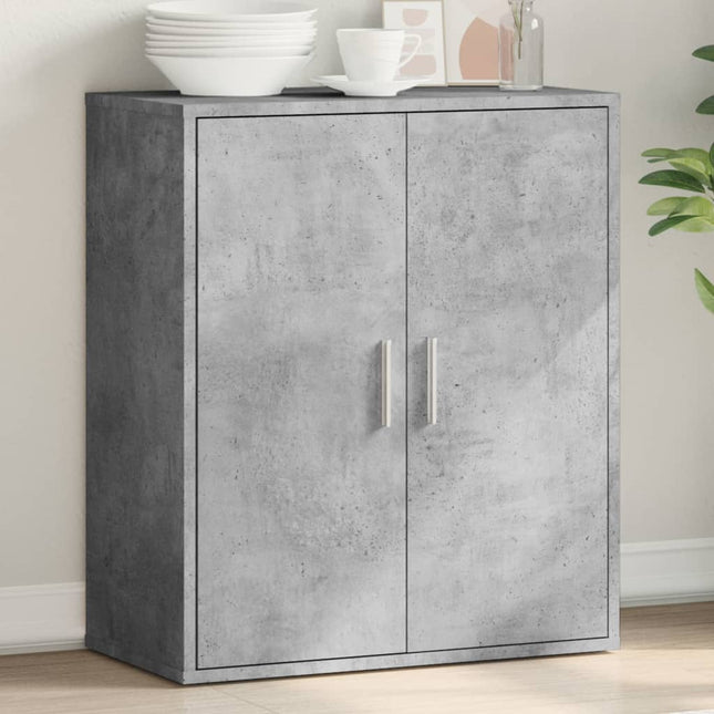 skænk 79x38x80 cm konstrueret træ betongrå