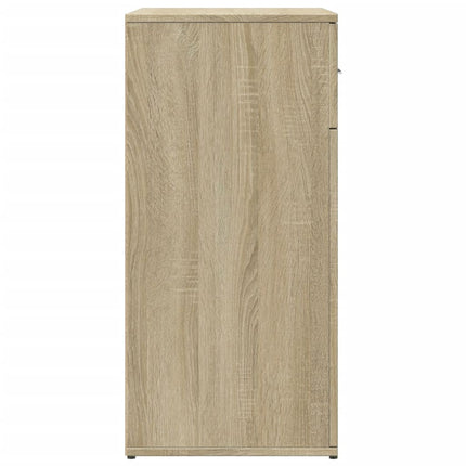 skab 79x38x80 cm konstrueret træ røget egetræsfarve