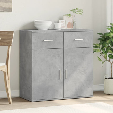 skænk 79x38x80 cm konstrueret træ betongrå