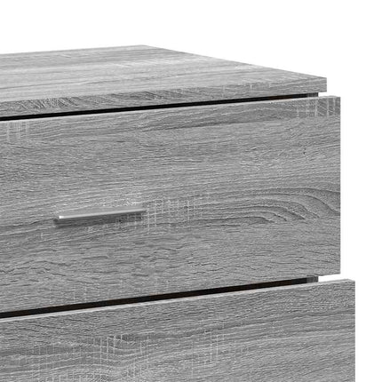 skab 60x39x80 cm konstrueret træ grå sonoma-eg