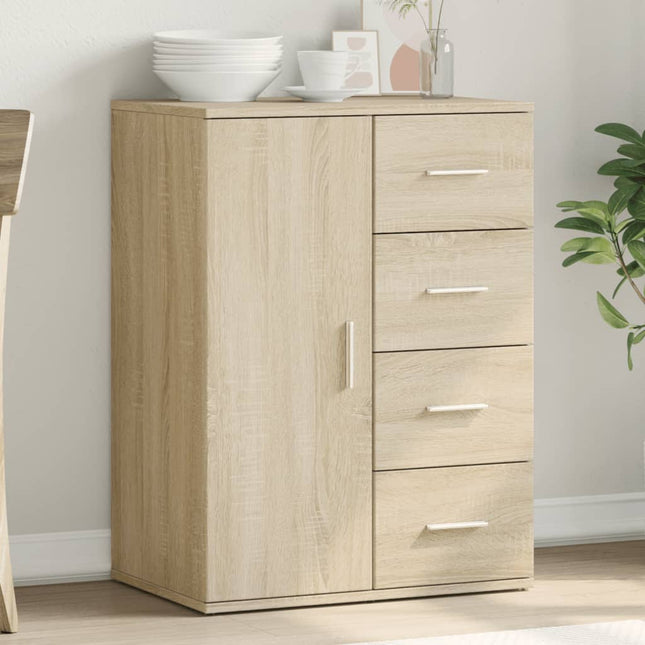 skænk 59x39x80 cm konstrueret træ sonoma-eg