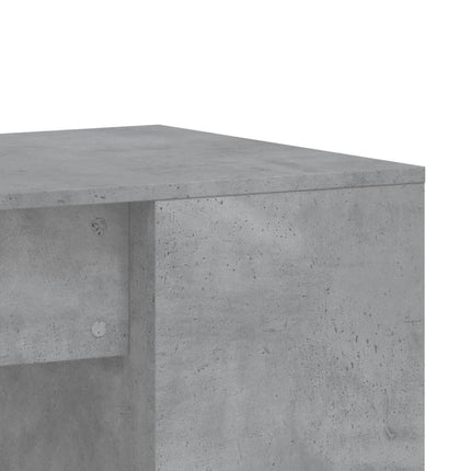 skrivebord 102x50x75 cm konstrueret træ betongrå
