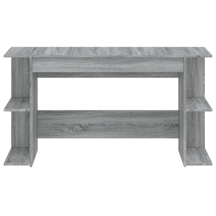 skrivebord 140x50x75 cm konstrueret træ grå sonoma-eg