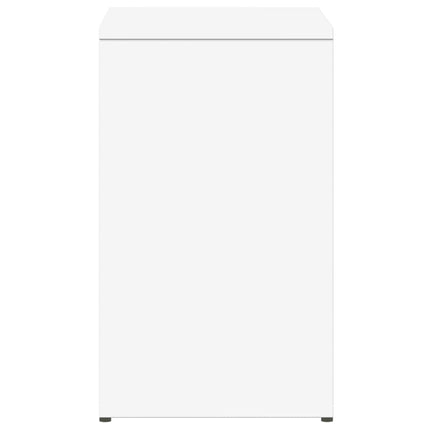 sidebord 50x30x50 cm konstrueret træ hvid