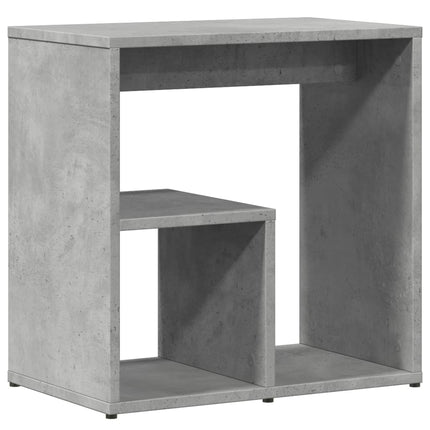 sideborde 2 stk. 50x30x50 cm konstrueret træ betongrå
