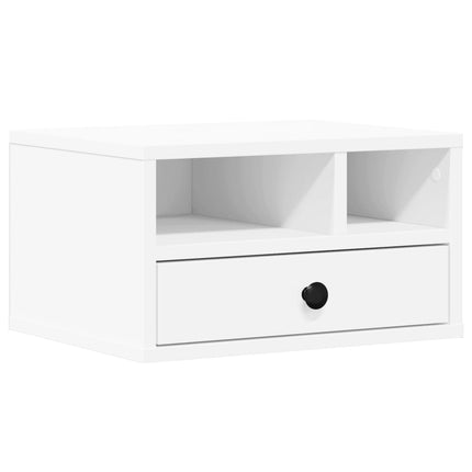 printerstativ 40x32x22,5 cm konstrueret træ hvid