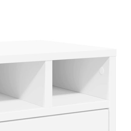 printerstativ 40x32x22,5 cm konstrueret træ hvid