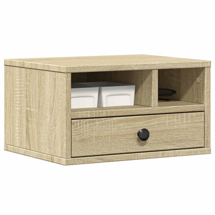 printerstativ 40x32x22,5 cm konstrueret træ sonoma-eg
