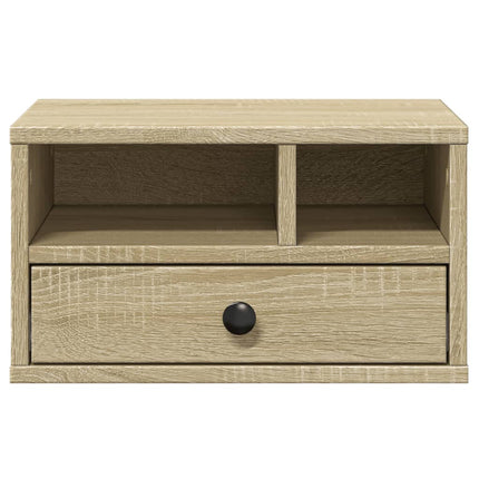 printerstativ 40x32x22,5 cm konstrueret træ sonoma-eg