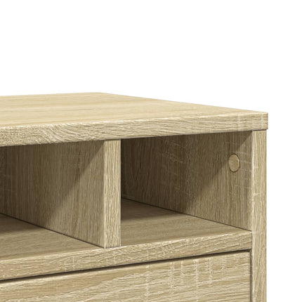 printerstativ 40x32x22,5 cm konstrueret træ sonoma-eg