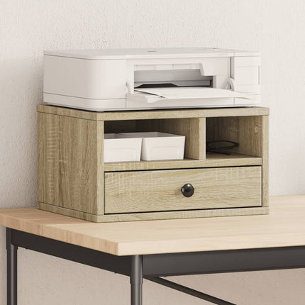 printerstativ 40x32x22,5 cm konstrueret træ sonoma-eg