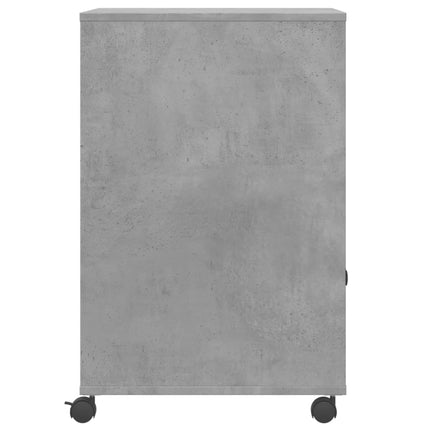 printerstativ med hjul 60x48x74 cm betongrå