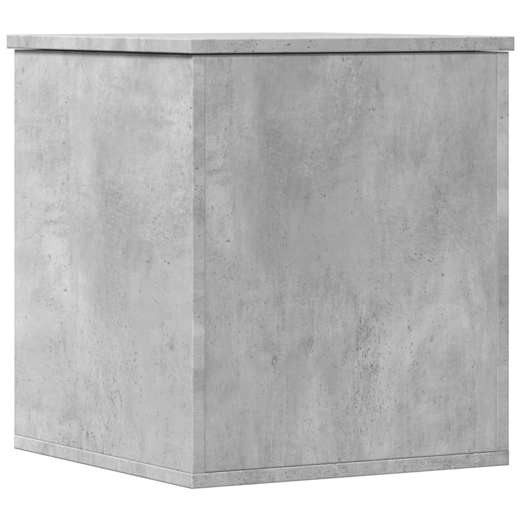 opbevaringsboks 40x42x46 cm konstrueret træ betongrå