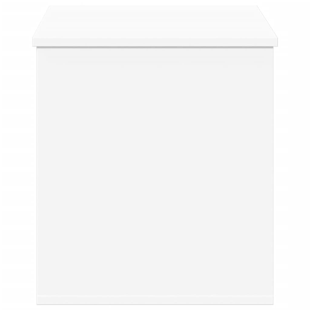 opbevaringsboks 100x42x46 cm konstrueret træ hvid