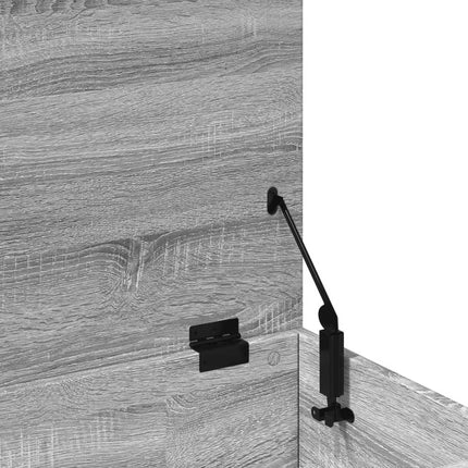 opbevaringsboks 100x42x46 cm konstrueret træ grå sonoma-eg