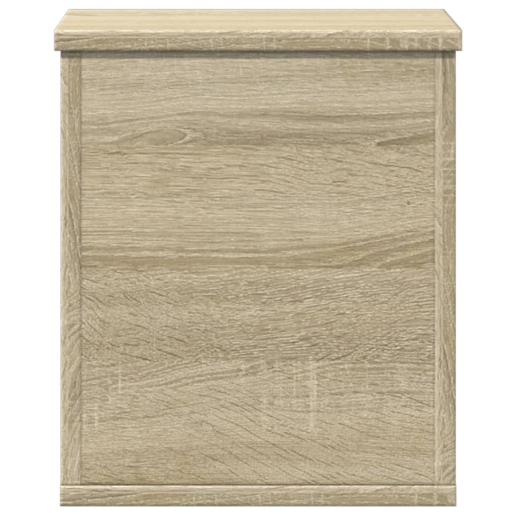 opbevaringsboks 30x35x35 cm konstrueret træ sonoma-eg