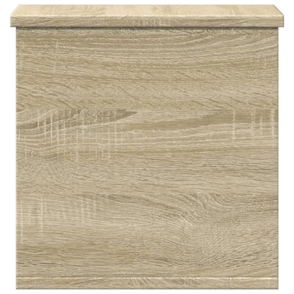 opbevaringsboks 30x35x35 cm konstrueret træ sonoma-eg