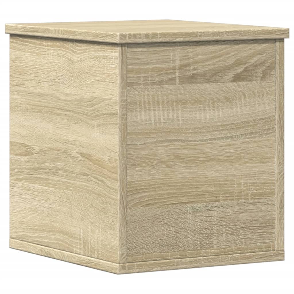 opbevaringsboks 30x35x35 cm konstrueret træ sonoma-eg