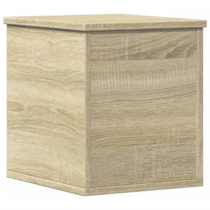 opbevaringsboks 30x35x35 cm konstrueret træ sonoma-eg