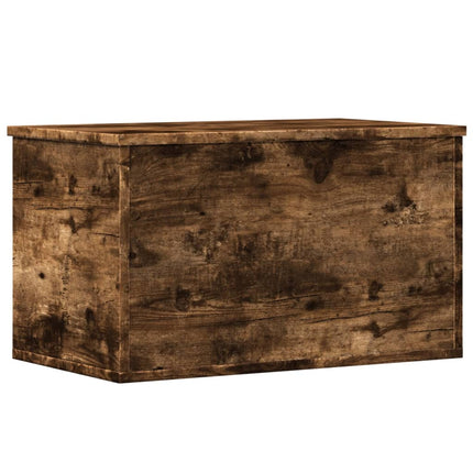 opbevaringsboks 60x35x35 cm konstrueret træ røget egetræsfarve