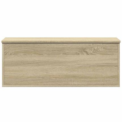 opbevaringsboks 90x35x35 cm konstrueret træ sonoma-eg