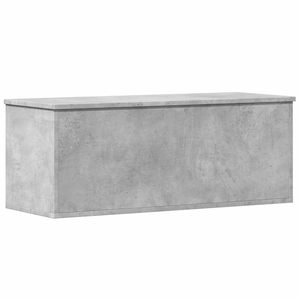opbevaringsboks 90x35x35 cm konstrueret træ betongrå