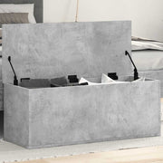 opbevaringsboks 90x35x35 cm konstrueret træ betongrå