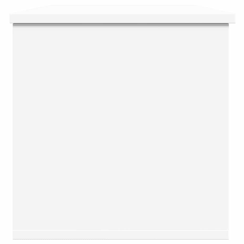 opbevaringsboks 102x35x35 cm konstrueret træ hvid