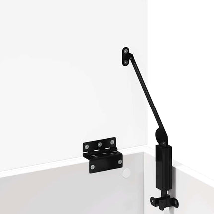 opbevaringsboks 102x35x35 cm konstrueret træ hvid