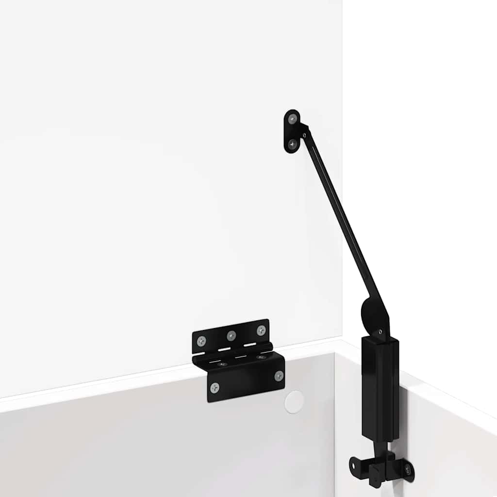 opbevaringsboks 102x35x35 cm konstrueret træ hvid