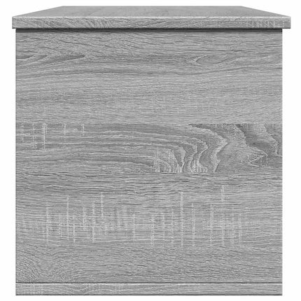 opbevaringsboks 102x35x35 cm konstrueret træ grå sonoma-eg