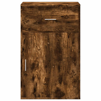 opbevaringsskab 56,5x39x90 cm konstrueret træ røget egetræ