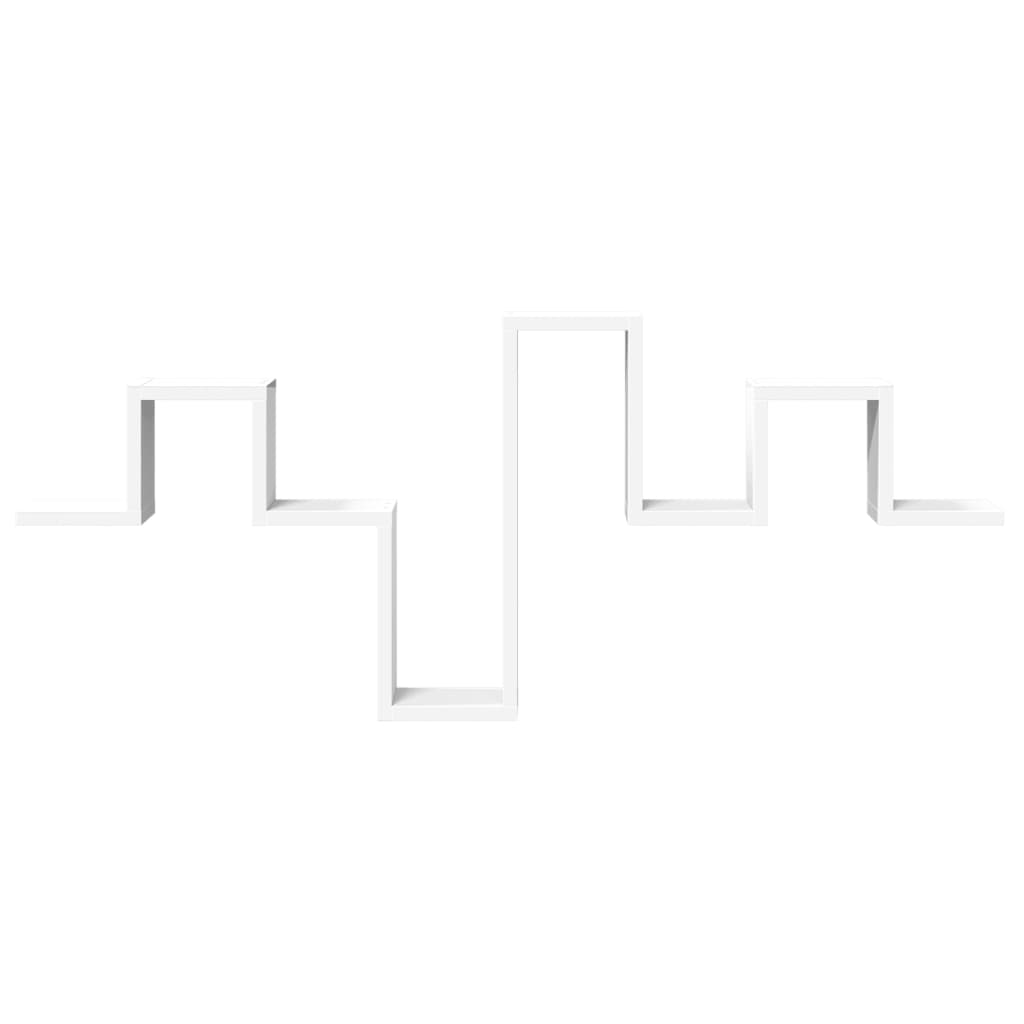 væghylde 104,5x10x43 cm konstrueret træ hvid