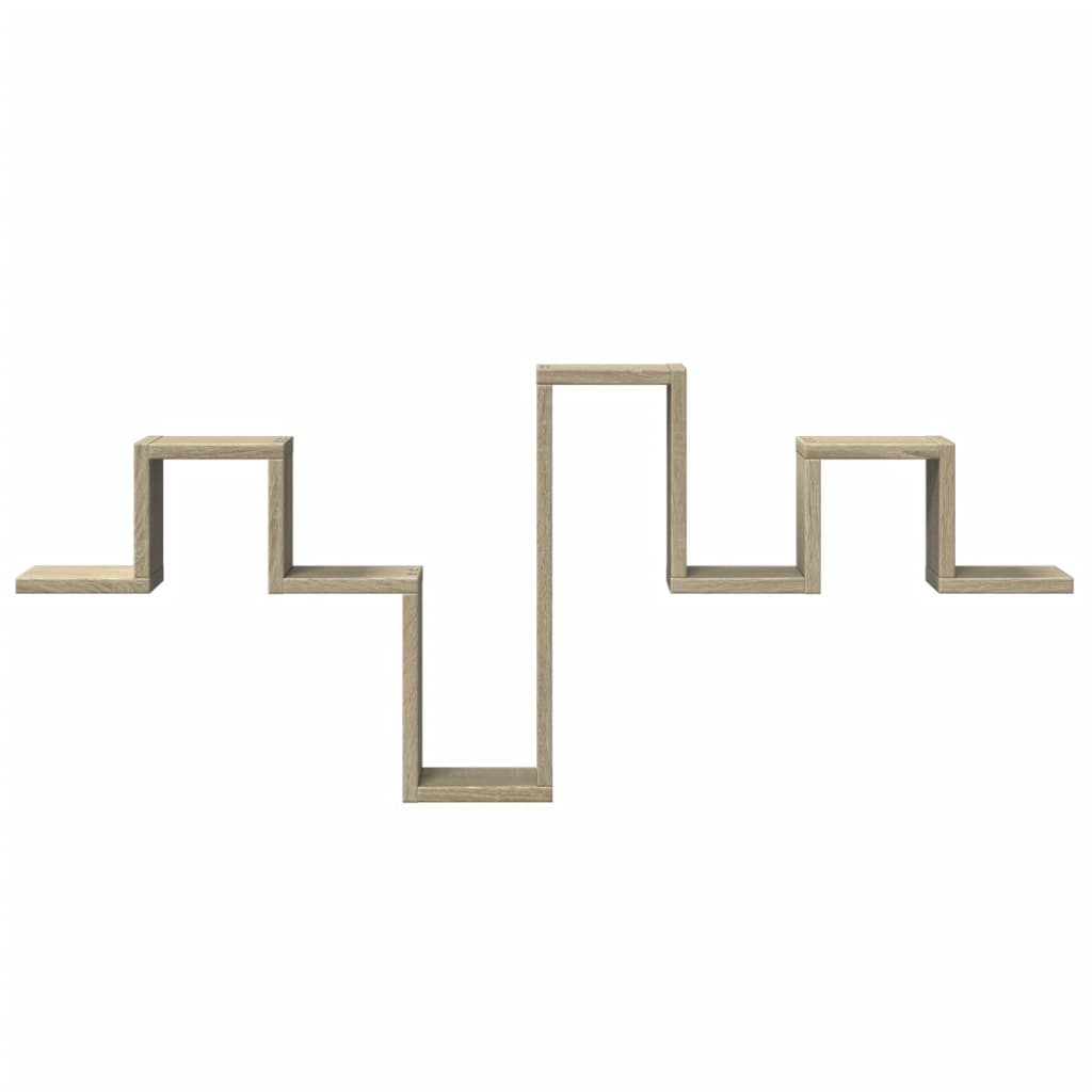 væghylde 104,5x10x43 cm konstrueret træ sonoma-eg