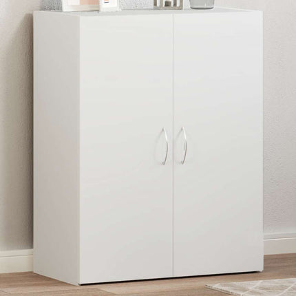 arkivskab 60x32x77,5 cm konstrueret træ hvid