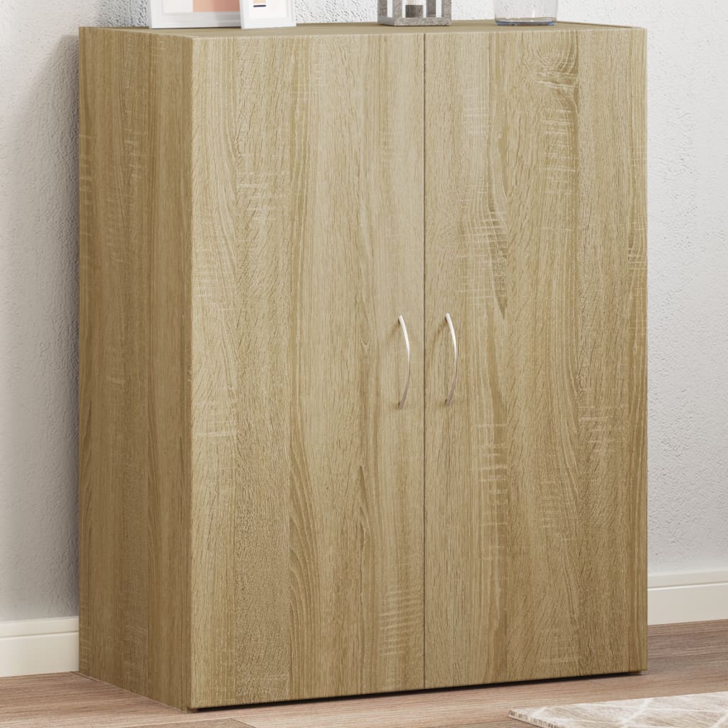 Kontorskab Konstrueret Træ - Sonoma-eg / 60 x 32 x 77.5 cm