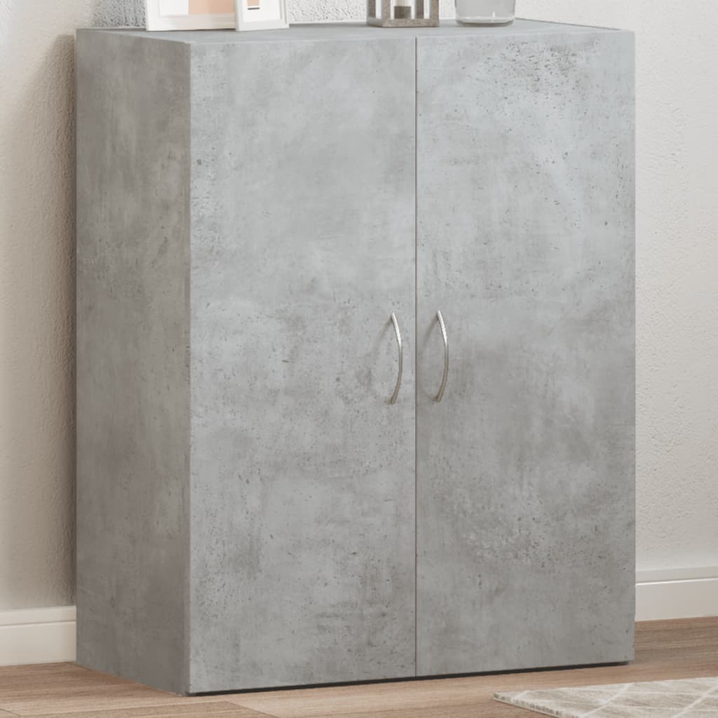 Arkivskab 60x32x77,5 cm konstrueret træ betongrå