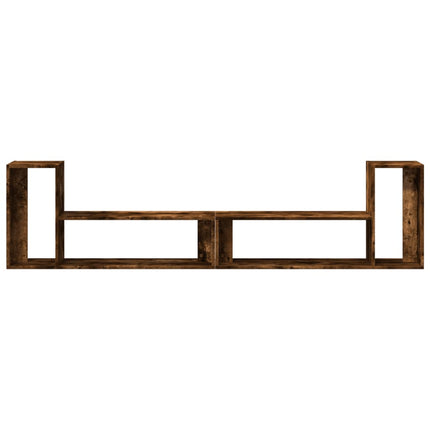 tv-borde 2 stk. 100x30x30 cm konstrueret træ røget egetræsfarve