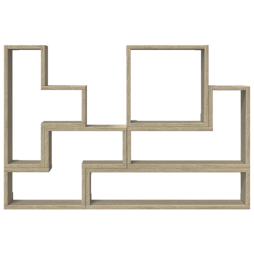 væghylde 96x12x64 cm konstrueret træ sonoma-eg