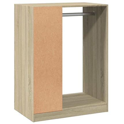 tøjreol 77x48x102 cm konstrueret træ sonoma-eg