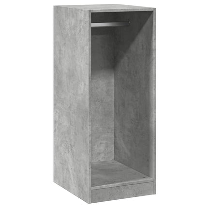 tøjskab 48x41x102 cm konstrueret træ betongrå
