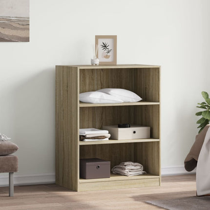 tøjreol 77x48x102 cm konstrueret træ sonoma-eg