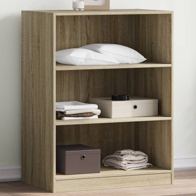 tøjreol 77x48x102 cm konstrueret træ sonoma-eg